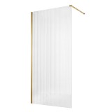 Душевая перегородка Loranto Walk-in 130х200 CS-Z02G-130, профиль брашированное золото &mdash; 