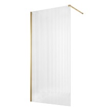 Душевая перегородка Loranto Walk-in 130х200 CS-Z02G-130, профиль брашированное золото &mdash; 