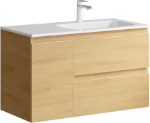 Тумба для комплекта Aqwella Accent 90 подвесная дуб золотой, правая — 