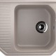 Угловая односекционная мойка с отверстием под смеситель ULGRAN U-109 песочный  (U-109-302)