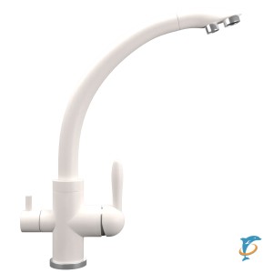 Смеситель для кухонной мойки Ulgran Quartz UQ-017 жасмин  (UQ-017-01)