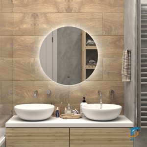 Зеркало Misty Аламак d64.5 сенсорное, LED холодная подсветка с подогревом  (АЛА-02-645-14)