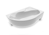 Акриловая ванна RELISAN Adara R 170x100 — отдельно стоящая, акрил, нестандартная форма, угловая конструкция, объем 210 л, габариты: 160х105х44 см