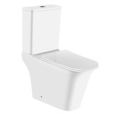 Унитаз напольный Azario AVERO 660x360х820 безободковый с бачком и сиденьем микролифт (AZ-3121) — 