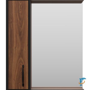 Зеркальный шкаф Misty Кедр 60 левый  (П-Кед04060-011Л)