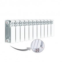 Биметаллический радиатор Rifar Base Ventil 200 12 секций нижнее правое — 