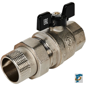 Кран Stout шаровой полнопроходной, ВР/НР, ручка бабочка 1 1/4, американка  (SVB-0007-200032)