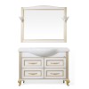 Комплект мебели ValenHouse Эллина 120 без пенала ясень, белый, патина золото — 