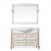 Комплект мебели ValenHouse Эллина 120 без пенала ясень, белый, патина золото