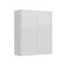 Шкаф Lemark COMBI 60см подвесной, 2-х дверный, цвет корпуса, фасада: Белый глянец — 