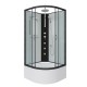 Душевая кабина Niagara Classic NG-6709-14BKTG (100х100х210)высокий поддон (45см) черный, стекло прозрачное  (67091414BKTG)