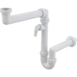 Сифон для мойки AlcaPlast A872P экономящий пространство — 