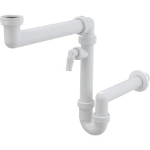 Сифон для мойки AlcaPlast A872P экономящий пространство — 