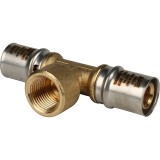 Stout Тройник-переходник с внутренней резьбой 20х1/2&quot;х20 для металлопластиковых труб прессовой — 