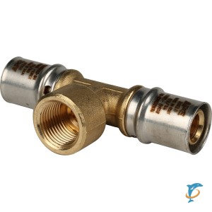 Stout Тройник-переходник с внутренней резьбой 20х1/2"х20 для металлопластиковых труб прессовой  (SFP-0007-001220)