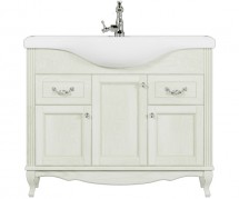 Тумба для комплекта ValenHouse Эллина 105 слоновая кость, фурнитура хром — 