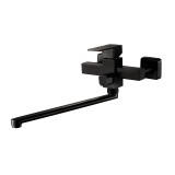 Смеситель для ванны HAIBA HB22803-7 длинный излив, нержавеющая сталь, черный &mdash; 