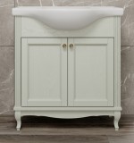 Тумба для комплекта ValenHouse Эллина 80/2 слоновая кость, фурнитура бронза — 