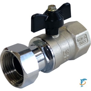 Stout Кран шаровой с накидной гайкой, ВР/накидная гайка, ручка бабочка 3/4x3/4  (SVB-0009-000020)