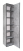 Пенал Brevita Rock 35 подвесной, бетон светло-серый, правый