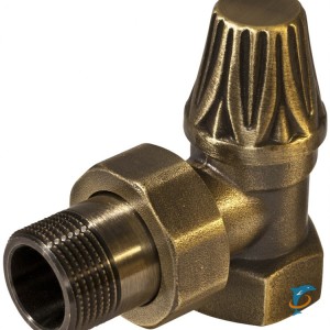 RS 217B Вентиль RETROstyle латунный 3/4 угловой нижний  (v 672  3/4)