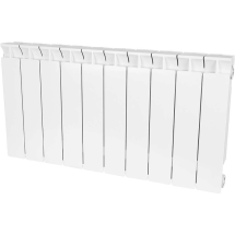 Радиатор биметаллический SRB-0110-035010 STOUT STYLE 350 10 секций боковое подключение (белый RAL 9010) — 