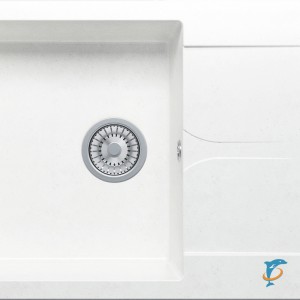 Мойка кухонная Polygran GALS-760 Белый Хлопок  (473325)