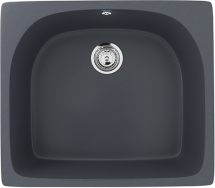 Односекционная реверсивная мойка ULGRAN U-408 антрацит — 
