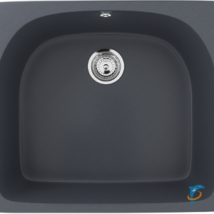 Односекционная реверсивная мойка ULGRAN U-408 антрацит  (U-408-343)