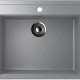 Односекционная мойка с отверстием под смеситель ULGRAN U-104 графитовый  (U-104-342)