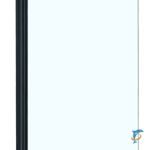 Шторка для ванны Azario Merrit 80х140 цвет профиля чёрный (AZ-NF6211-1 800 BLACK) (AZ-NF6211-1 800 BLACK)