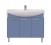Мебель для ванной Misty Джулия 105 с зеркало-шкафом прямая синяя