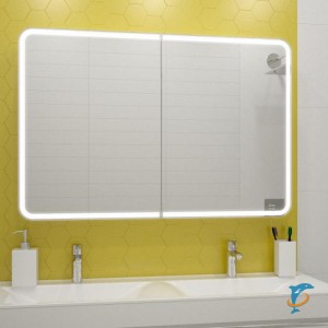 Зеркальный шкаф Misty Авеню 1200x800 LED с розеткой  (МВК001)
