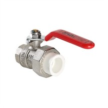 Кран шаровой латунный с переходом на полипропиленовую трубу VALTEC 40 х 1 1/4&quot; — 