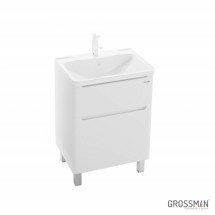 Тумба напольная Grossman АДЕЛЬ-70 см с 2-я ящиками белая — 