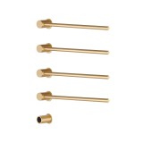 Полотенцесушитель электрический RAGLO R350.52.03 встраиваемый сенсорный с терморегулятором, сатин золотой &mdash; Полотенцесушитель водяной «Волна» с боковым подключением [1/2"] 500/730 Terminus 5 перекладин