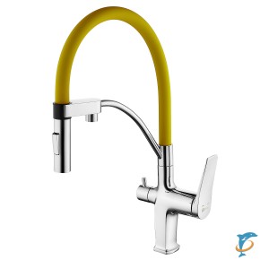Смеситель Lemark Comfort LM3074C-Yellow для кухни с подключением к фильтру с питьевой водой  (LM3074C-Yellow)