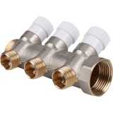 Stout Коллектор распределительный 1", 3 отвода 1/2" &mdash; 