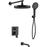 Душевая система HAIBA HB80553-7 встраиваемая черный — 