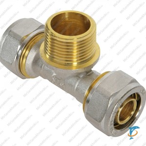 Тройник Мillennium винтовой Ф20-1/2 нар.рез.  (MTM1220)