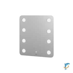 Зеркало NEON (700*800*45) LED с сенсорным выключателем и гравировкой  (147080)