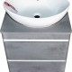 Тумба с раковиной и столешницей Атлантика 60 Люкс PLUS напольная, антискрейч  (СС-00002208+СС-00002233+СС-00000649)