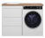 Тумба для комплекта Brevita Grafit 60 с 3 ящиками под стиральную машину, белая
