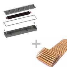 Конвектор ITTL.090.160.3700 с решеткой GRILL.SGWL-16-3700 венге. — 