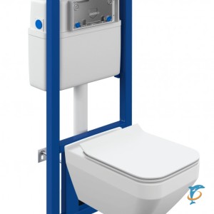 Комплект Cersanit CREA SQUARE CO DPL EO slim инсталляция LINK PRO  (63997)