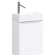 Тумба с раковиной Aqwella Leon-MP 40 подвесная белый  (Ln-MP.01.04/W+T1.04.04D)
