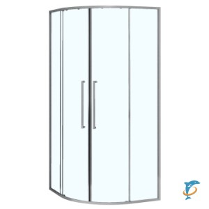 Душевое ограждение Azario SHANGHAI 900х900х1950 четверть круга, прозрачное стекло 6 мм, профиль графит матовый (AZ-S43-90-MGR-CL) (AZ-S43-90-MGR-CL)