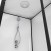 Душевая кабина Loranto NEO 90x90x(190+15) с низким поддоном 15см, прозрачное закаленное стекло 5 мм, задние стеклянные стенки белые, профиль черный-матовый (CS-22110)