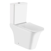 Унитаз напольный Azario AVERO 660x360х820 безободковый в комплекте с бачком, смывным механизмом Geberit и сиденьем микролифт (AZ-3121-G) — 