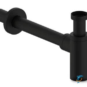 Сифон бутылочный Iddis Optima Home для раковины, черный матовый, OPTBL00i84  (OPTBL00i84)